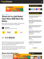 'Bitcoin Isn't in a Bull Market:' Expert Warns $80K Wasn't the Bottom