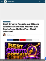 Best Crypto Presale as Bitcoin Whales Shake the Market and AlphaPepe Builds Pre-Chart Demand