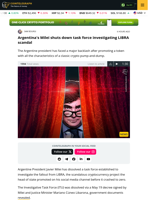 Argentina's Milei shuts down task force investigating LIBRA scandal