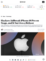 Hackers Jailbreak iPhone 18 Pro on Stage, and It Survives a Reboot - Decrypt