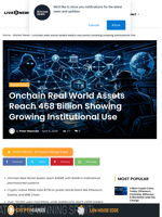 Onchain RWAs Hit $468B as Institutions Expand