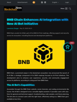 BNB Chain Enhances AI Integration with New AI Bot Initiative - Blockchain.News