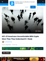 60% Of Americans Uncomfortable With Crypto More Than They Understand It—Study