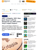 SEC v Ripple: SEC Has Just Days Left to Respond on XRP Case, Says Legal Expert – Legal Bitcoin News