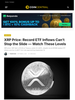 XRP Price: Record ETF Inflows Can't Stop the Slide — Watch These Levels - CoinCentral