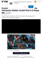 Scammer Steals $520K in Bitcoin via Hardware Wallet. Avoid This in 5 Steps