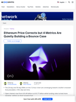 Ethereum Price Down, but 4 Metrics Build a Bounce Case