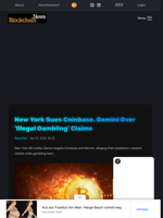 New York Sues Coinbase, Gemini Over 'Illegal Gambling' Claims - Blockchain.News