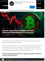 Bitcoin Japan Plans $60M Fundraise, Dedicates $4M to Bitcoin Purchases | Live Bitcoin News
