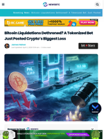 Bitcoin Liquidations Dethroned? A Tokenized Bet Just Posted Crypto’s Biggest Loss