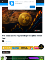 Wall Street Storms Ripple In Explosive $500 Million Deal