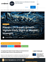 Bitcoin LTH Supply Growth Signals Early Signs of Market Strength | Live Bitcoin News