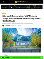 Microsoft Corporation (MSFT) stock: Surge as AI-Powered Productivity Takes Center Stage