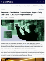 Payments Could Give Crypto Super Apps a Daily Use Case, TOKEN2049 Speakers Say