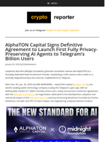 AlphaTON Capital Signs Definitive Agreement to Launch First Fully Privacy-Preserving AI Agents to Telegram’s Billion Users