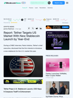 Report: Tether Targets US Market With New Stablecoin Launch by Year-End – Crypto News Bitcoin News