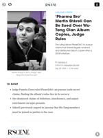 ‘Pharma Bro’ Martin Shkreli Can Be Sued Over Wu-Tang Clan Album Copies, Judge Rules - Decrypt