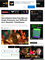 Bitcoin Under Pressure, But ‘Difficult’ Isn’t ‘Bearish’: CoinShares