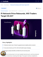 Pi Network Price Rebounds, Will Traders Target $0.40?