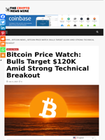 Bitcoin Price Watch: Bulls Target $120K Amid Strong Technical Breakout - The Crypto News Wire