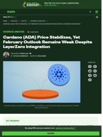 Cardano Price Likely to Hit $0.22 Despite LayerZero News