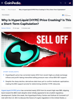 Why Is HyperLiquid (HYPE) Price Crashing? Is This a Short-Term Capitulation?