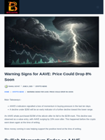 Warning Signs For AAVE: Price Could Drop 8% Soon - Bitcoinik