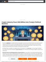 Crypto Industry Pours $26 Million Into Trump's Political Machine - Brave New Coin