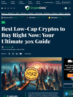 Best Low-Cap Cryptos to Buy Right Now: Your Ultimate 30x Guide - Crypto Daily