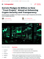 KuCoin Launches $2B Trust Project to Boost Crypto Security