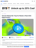 Toncoin Slips Under $3 — Smart Money Sees an Opportunity