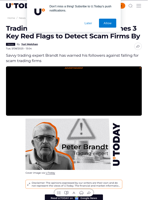 Trading Legend Peter Brandt Names 3 Key Red Flags to Detect Scam Firms By