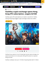 HashKey Launches IPO To Expand Hong Kong Crypto Empire