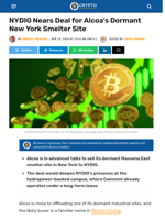 NYDIG Nears Deal for Alcoa’s Dormant New York Smelter Site