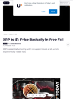 XRP to $1: Price Basically in Free Fall - U.Today