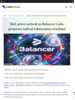 BAL price outlook as Balancer Labs proposes radical tokenomics overhaul - CoinJournal