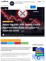 News On XRP: XRP Death Cross Approaches: Bulls Struggle to Save $2 Level | Live Bitcoin News