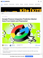 Google Finance Adds Kalshi and Polymarket Prediction Data