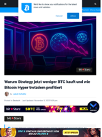 Warum Strategy jetzt weniger BTC kauft und wie Bitcoin Hyper trotzdem profitiert | Bitcoinist.com