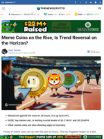 Meme Coins on the Rise, Is Trend Reversal on the Horizon? - TheNewsCrypto