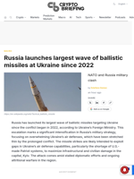 Russia launches largest wave of ballistic missiles at Ukraine since 2022
