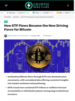 How ETF Flows Became the New Driving Force for Bitcoin - Crypto News Flash