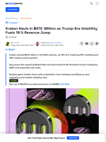 Kraken Revenue Hits $472 Million in Q1 2025