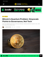 Bitcoin’s Quantum Problem: Grayscale Points to Governance, Not Tech - CoinCentral