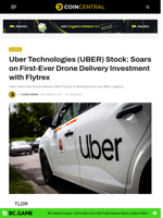 Uber Technologies (UBER) Stock: Soars on First-Ever Drone Delivery Investment with Flytrex