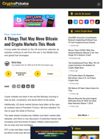 4 Things That May Move Bitcoin and Crypto Markets This Week