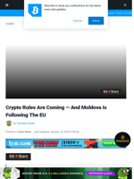 Crypto Rules Are Coming — And Moldova Is Following The EU | Bitcoinist.com