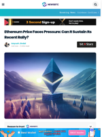 Ethereum Price Faces Pressure: Can It Sustain Its Recent Rally?
