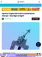 Injective Targets $25 Amid Crucial Resistance Breakout Attempt