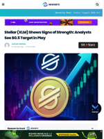 Stellar (XLM) Shows Signs of Strength: Analysts See $0.5 Target in Play